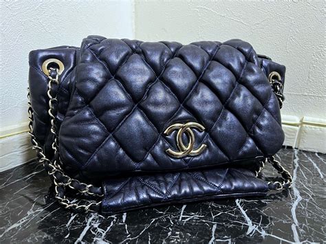 chanel bubble flap large shoulder bag